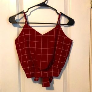 Plaid crop top